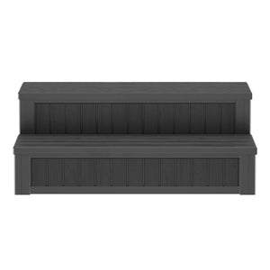 Whirlpool Treppe mit Staufach schwarz
