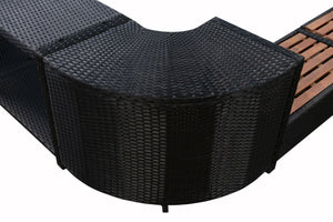 Rivestimento in rattan per vasca idromassaggio, quadrato 