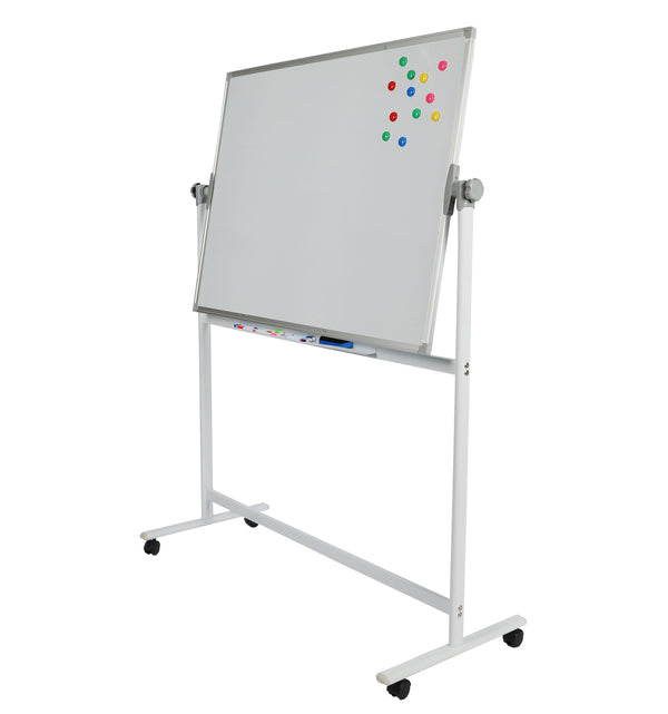 Whiteboard freistehend doppelseitig 120 x 90 cm
