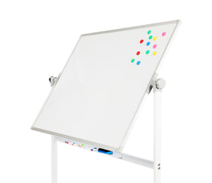 Whiteboard freistehend doppelseitig 120 x 90 cm