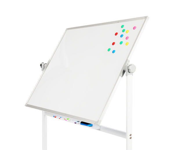 Whiteboard freistehend doppelseitig 120 x 90 cm