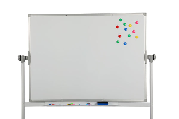 Whiteboard freistehend doppelseitig 120 x 90 cm