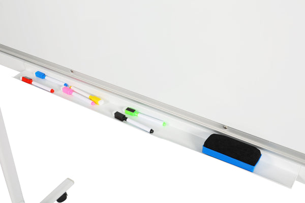 Whiteboard freistehend doppelseitig 120 x 90 cm