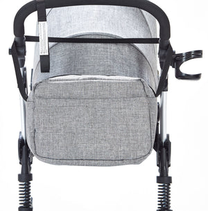 Wickeltasche grau