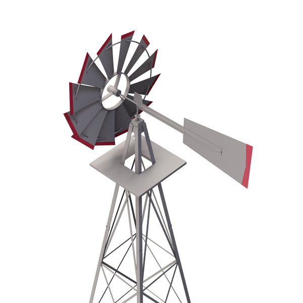 Windrad silber 125 cm