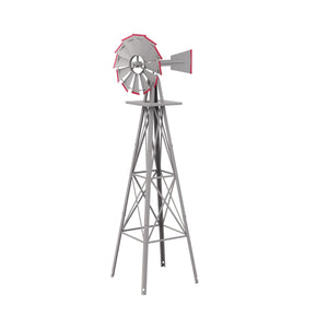 Windrad silber 125 cm