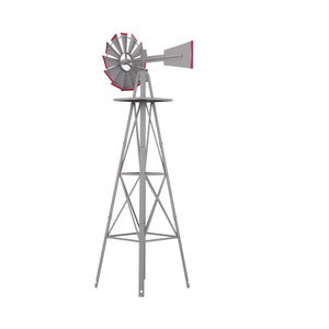 Windrad silber 125 cm