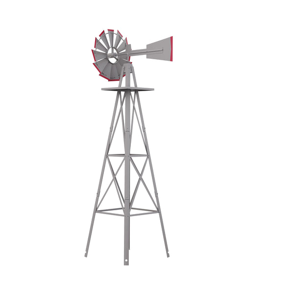 Windrad silber 125 cm
