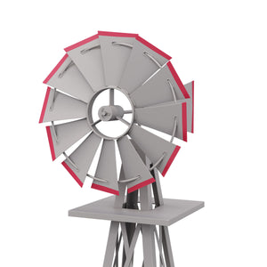 Windrad silber 125 cm