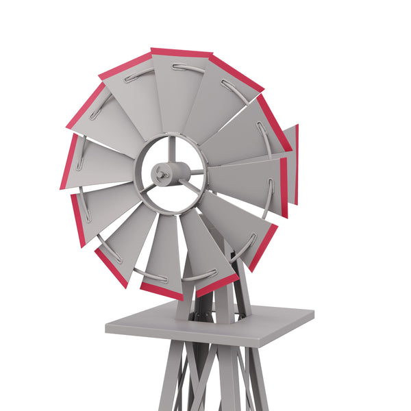 Windrad silber 125 cm