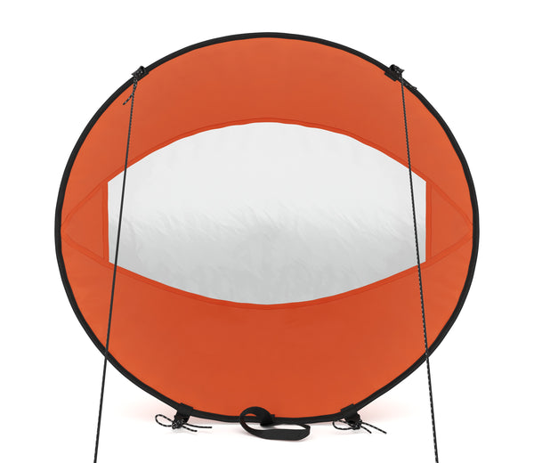 vela a vento arancione per SUP e kayak