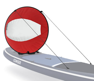 vela a vento rossa per SUP e kayak