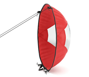 vela a vento rossa per SUP e kayak