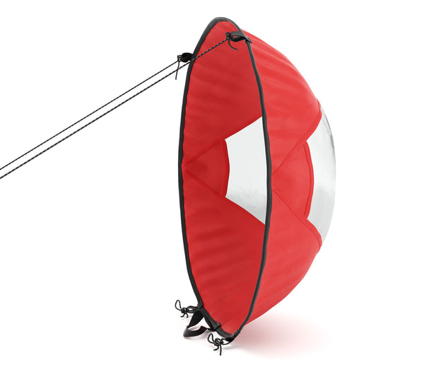 vela a vento rossa per SUP e kayak