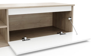 Wohnwand IVAN weiss/braun