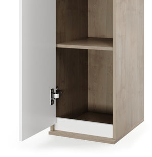 Wohnwand IVAN weiss/braun