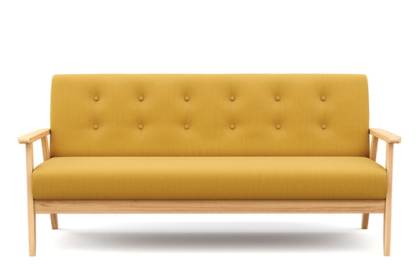 Sofa EDDY 3-Sitzer gelb
