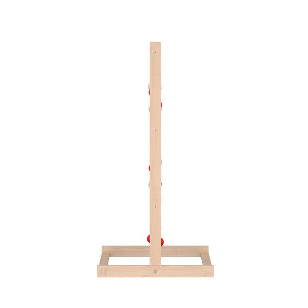 Wurfspiel Holz Leitergolf mit 6 Bola-Wurfkugeln 60 x 50 x 100 cm natur/bunt