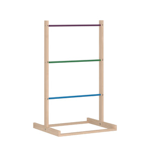 Wurfspiel Holz Leitergolf mit 6 Bola-Wurfkugeln 60 x 50 x 100 cm natur/bunt