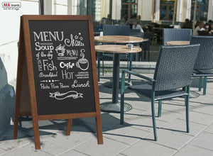 Pannello pubblicitario XL A-board 118x61cm lavagna