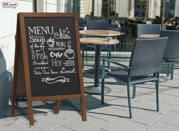 Pannello pubblicitario XL A-board 118x61cm lavagna