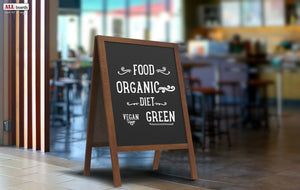 Pannello pubblicitario XL A-board 118x61cm lavagna