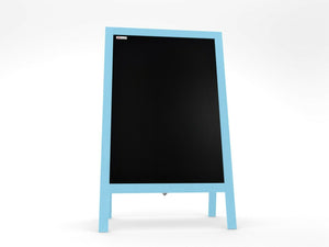 Pannello pubblicitario XL A-board 118x61cm blu lavagna