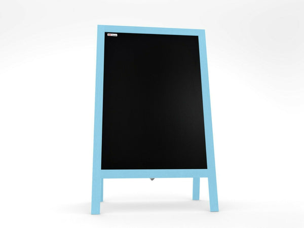 Pannello pubblicitario XL A-board 118x61cm blu lavagna