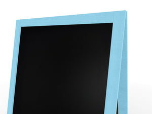 Pannello pubblicitario XL A-board 118x61cm blu lavagna