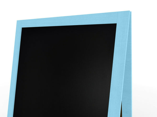 Pannello pubblicitario XL A-board 118x61cm blu lavagna