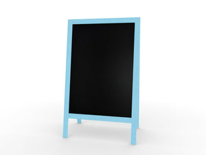 Pannello pubblicitario XL A-board 118x61cm blu lavagna