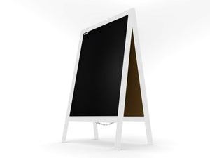 Pannello pubblicitario XL A-board 118x61cm grigio lavagna