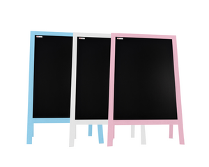 Pannello pubblicitario XL A-board 118x61cm grigio lavagna