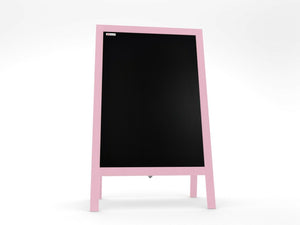 Pannello pubblicitario XL A-board 118x61cm rosa lavagna