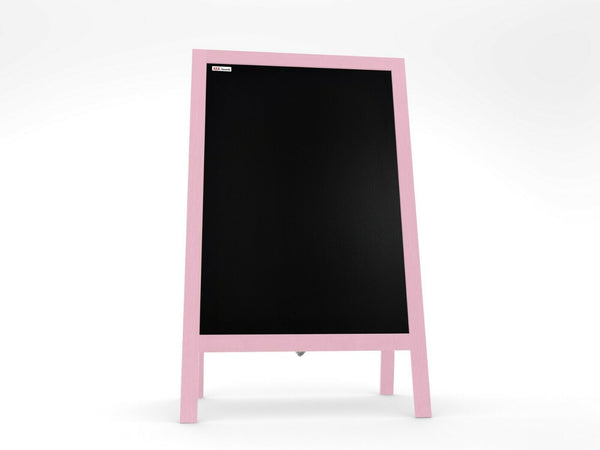 Pannello pubblicitario XL A-board 118x61cm rosa lavagna