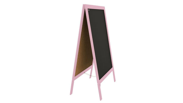 Pannello pubblicitario XL A-board 118x61cm rosa lavagna