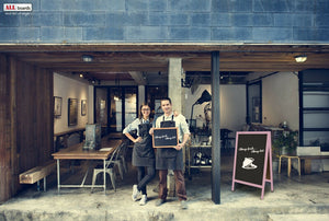Pannello pubblicitario XL A-board 118x61cm rosa lavagna