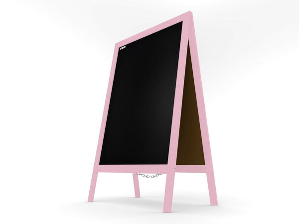 Pannello pubblicitario XL A-board 118x61cm rosa lavagna