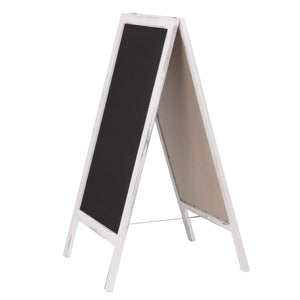 XL Werbetafel 2 Schreibflächen klappbar ~ shabby weiss
