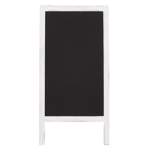 XL Werbetafel 2 Schreibflächen klappbar ~ shabby weiss