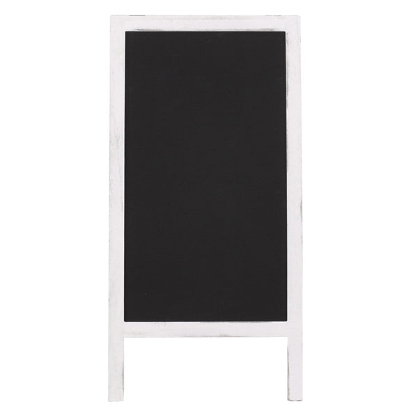 XL Werbetafel 2 Schreibflächen klappbar ~ shabby weiss