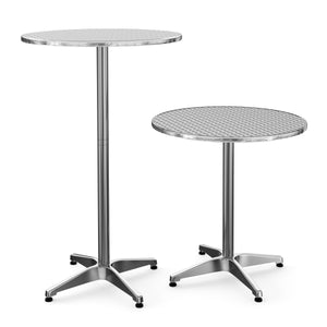 XXL Alu Bistrotisch Stehtisch 70 cm höhenverstellbar
