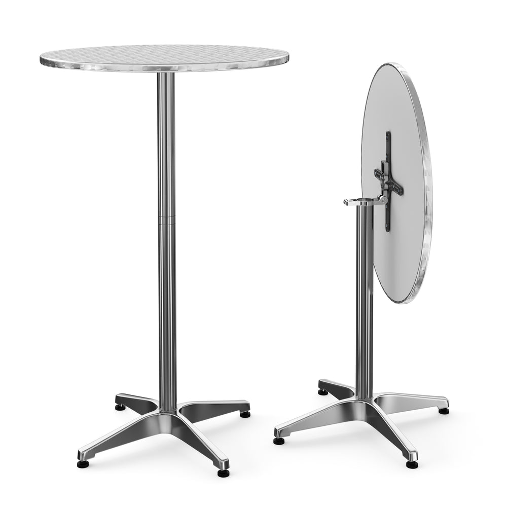 XXL Aluminum Bistro Table, Standing Table, 70 cm Height Adjustable