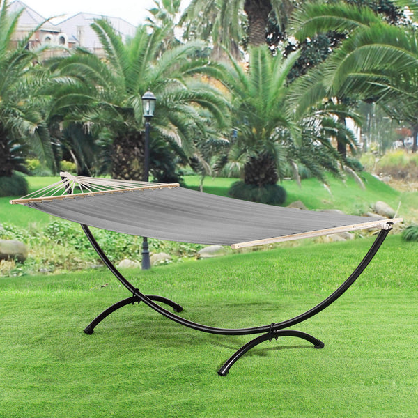 XXL Hängematte Kungälv 150x290 cm mit Gestell Grau