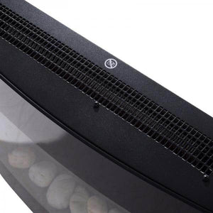 Elektrokamin Wandkamin 1800 Watt LED Fernbedienung Schwarz