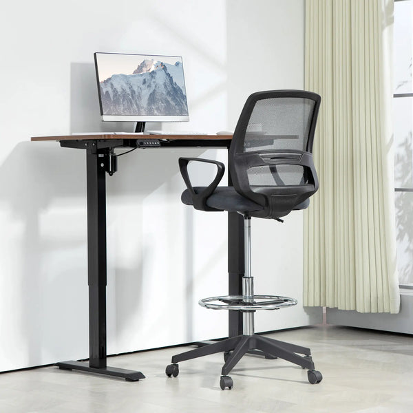 Bürostuhl Ergonomischer Schreibtischstuhl mit Armlehnen Grau