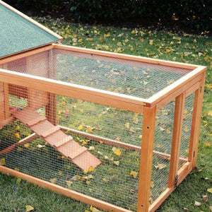 Kleintierstall mit 2 Freigehegen Kaninchenstall Kleintier Kleintierkäfig