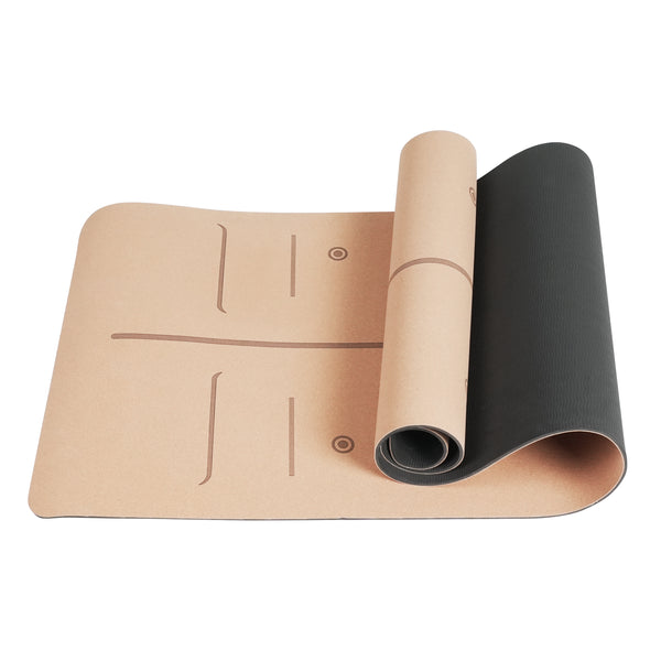 Yoga Set Kork 4-teilig braun/schwarz
