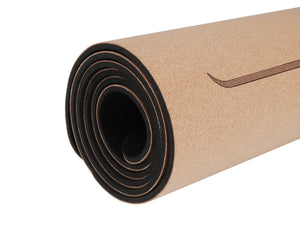 Yoga Set Kork 4-teilig braun/schwarz