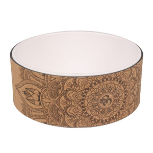 Yoga Wheel Kork weiss